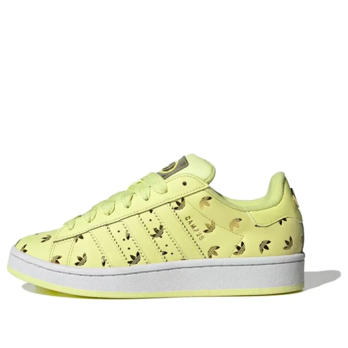 Adidas Campus 00S “Allover Debossed Trefoils – Pulse Yellow”
