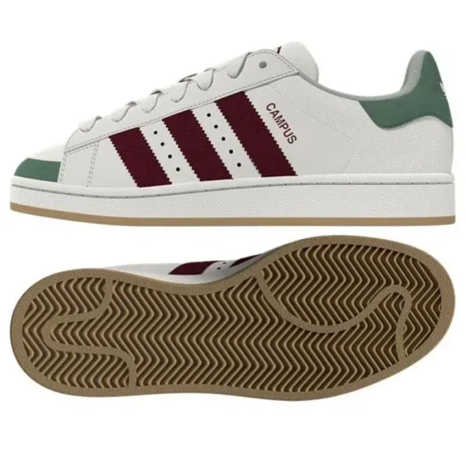 Adidas Campus 00S “Bianco/Borgogna/Verde”
