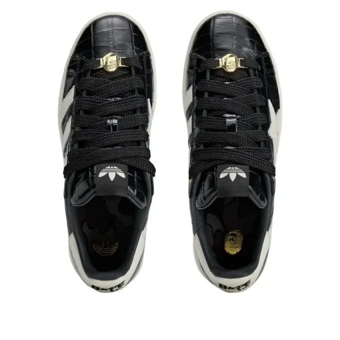 Adidas X a Bathing Ape Campus 00S “Black White”